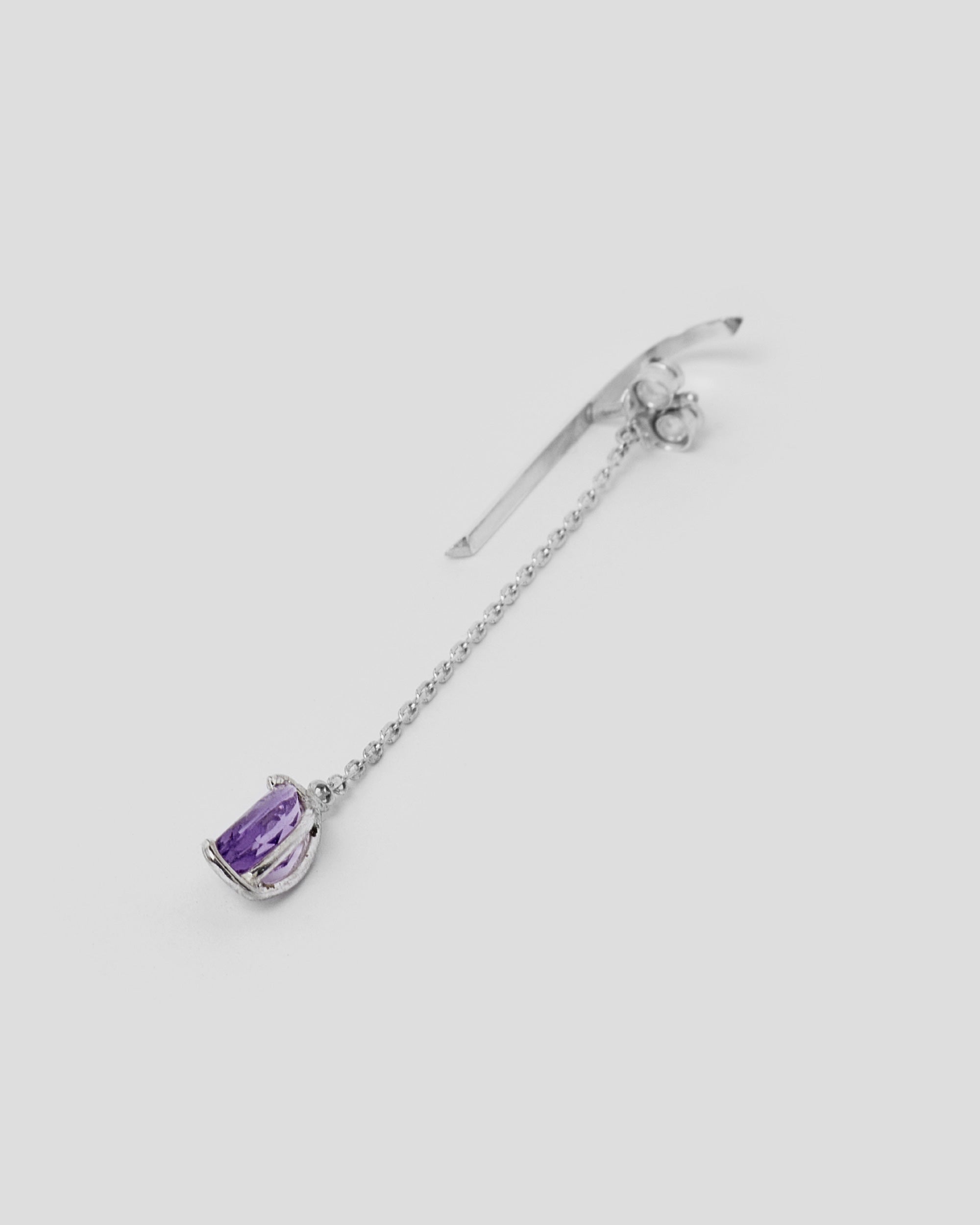 PURPLE HANGER EARRING