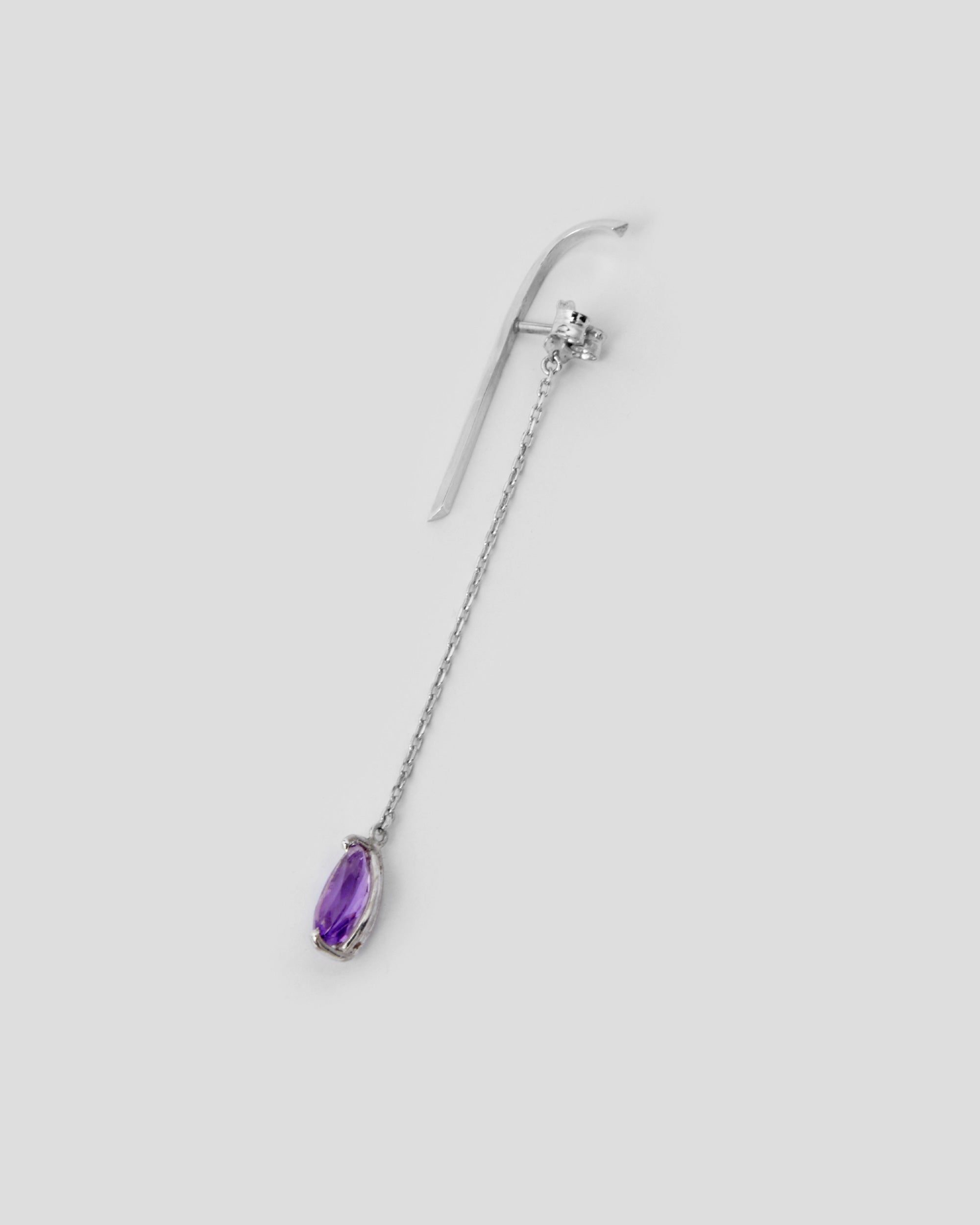 PURPLE HANGER EARRING